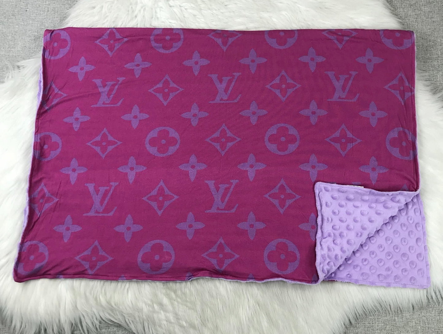 Bamboo purple blanket