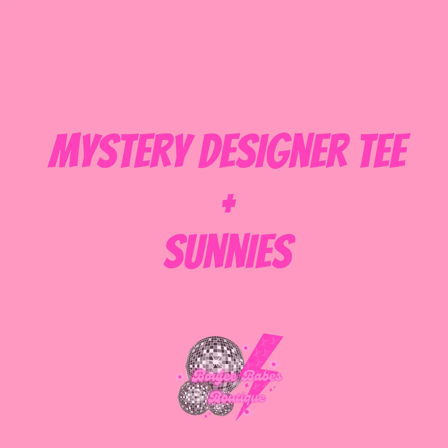 mystery designer tee + sunnies bundle