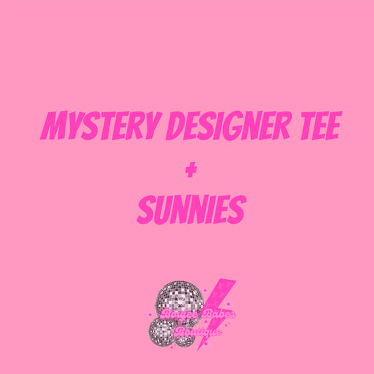 mystery designer tee + sunnies bundle